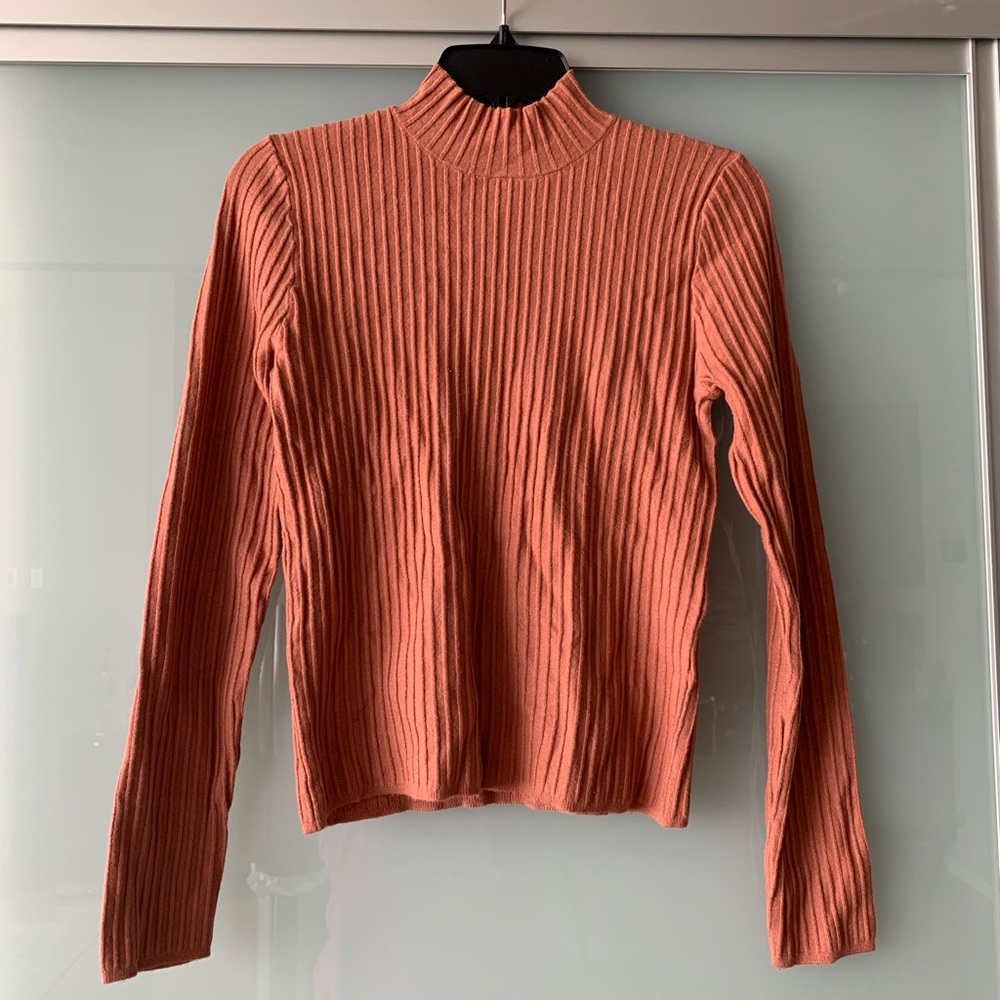 Forever 21 Ribbed Long Sleeve Turtleneck